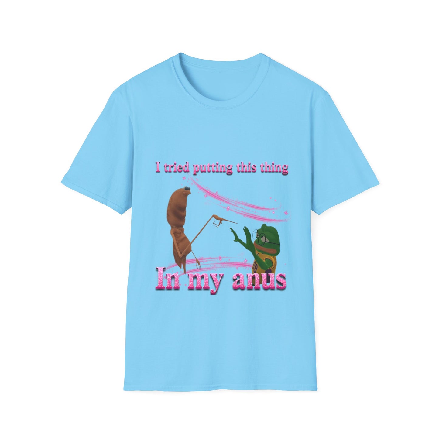 Marcus VRchat Anus MEME T-SHIRT - "I Tried Putting This Thing in My Anus" Comedy Tee