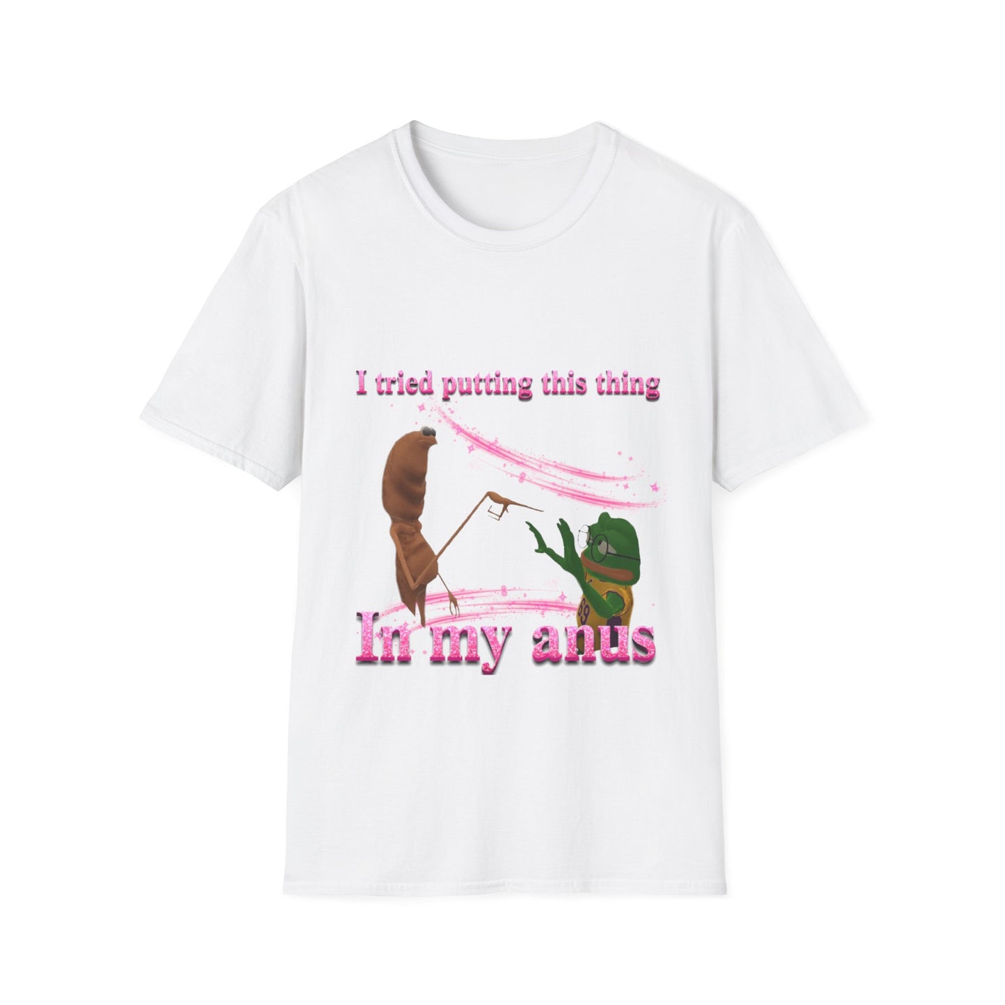 Marcus VRchat Anus MEME T-SHIRT - "I Tried Putting This Thing in My Anus" Comedy Tee