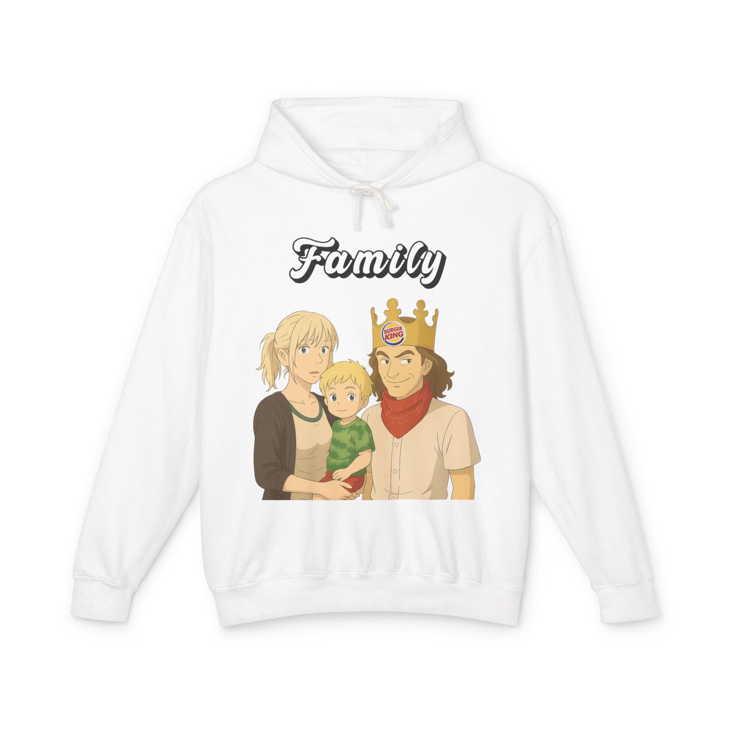 Family-Themed Unisex Lightweight Hooded Sweatshirt